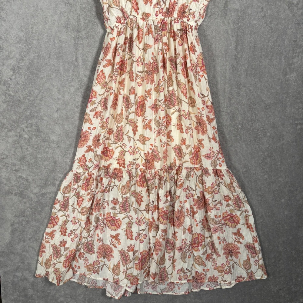 Torrid‎ Jane Jaco Whisper Cream Floral Maxi Dress Ruffle Surplice 1X 14-16 NEW - Picture 10 of 15